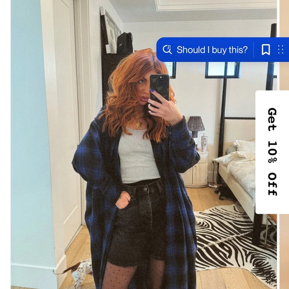 ISO 🫶🏼 Dressed in LALA Blue Plaid flannel - Picture 1 of 1